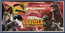 Destroy All Monsters (1968) - Round 2 Boxed Set from 5 Points - Godzilla manufactured by Mezco [Front]