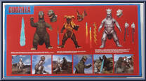Godzilla vs MechaGodzilla from 5 Points - Godzilla manufactured by Mezco [Back]
