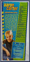Aaron Carter (Black Shirt) from Aaron Carter - 12" Scale manufactured by Play Along [Back]