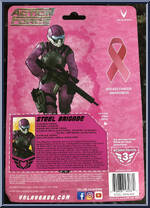 Steel Brigade (Breast Cancer Awareness) from Action Force - Exclusives manufactured by Valaverse [Back]