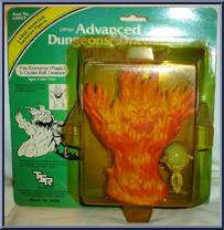 Fire Elemental (Magic) & Crystal Ball Treasure from Advanced Dungeons & Dragons - PVC Figures manufactured by LJN [Front]
