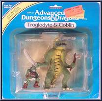 Troglodyte & Goblin  from Advanced Dungeons & Dragons - PVC Figures manufactured by LJN [Front]