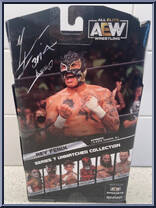 Rey Fenix from AEW - Unmatched - Series  7 manufactured by Jazwares [Back]
