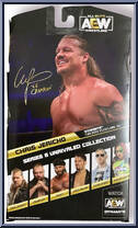 Chris Jericho (Baseball Bat) (Rare Edition) from AEW - Unrivaled - Series  8 manufactured by Jazwares [Back]