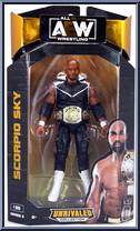 Scorpio Sky from AEW - Unrivaled - Series  5 manufactured by Jazwares [Front]