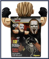 Sting from AEW - Wrestling Buddies - Basic Series manufactured by Jazwares [Back]