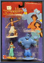 Aladdin / Jasmine / Genie from Aladdin - Collectible Figures manufactured by Mattel [Front]