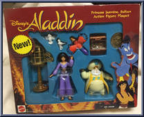Princess Jasmine / Sultan from Aladdin - Playsets manufactured by Mattel [Front]