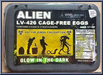 Alien LV-426 Cage-Free Eggs (4 Eggs) (Glow in the Dark) from Aliens - Accessories manufactured by Neca [Front]