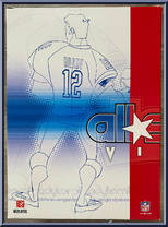 Tom Brady (Blue Jersey) from All-Star Vinyl - NFL manufactured by Upper Deck [Back]