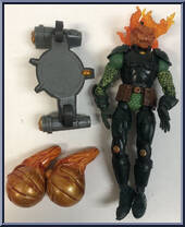 Mad Jack (Flame N' Launch) from Amazing Spider-Man - Series 3 manufactured by Toy Biz [Loose]