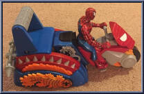 Rip 'n Rev Cycle from Amazing Spider-Man - Vehicles manufactured by Toy Biz [Loose]