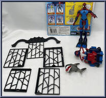 Spider-Man (Shark Trap) from Amazing Spider-Man - Series 1 manufactured by Toy Biz [Loose]