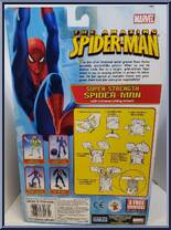Spider-Man (Super-Strength) from Amazing Spider-Man - Series 1 manufactured by Toy Biz [Back]