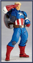 Captain America from Amazing Yamaguchi Revoltech - Marvel manufactured by Kaiyodo [Loose]