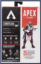 Caustic (Geometric Anomaly Rare Skin) from Apex Legends - Basic Series manufactured by Jakks Pacific [Back]
