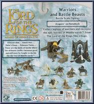 Aragorn on Horseback from Armies of Middle Earth - Warriors and Battle Beasts - Wave 5 manufactured by Play Along [Back]