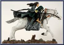 Arwen and Frodo on Horseback from Armies of Middle Earth - Warriors and Battle Beasts - Wave 4 manufactured by Play Along [Loose]