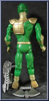 Green Warrior from Atomic Ranger Warriors - 6" Scale - Carded manufactured by Lanard Toys [Loose]