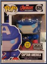 Captain America (Glows in the Dark) from Avengers - Avengers MechStrike Pop! manufactured by Funko [Front]