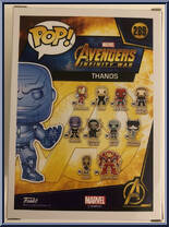 Thanos (Gauntlet) (Blue Chrome) from Avengers - Avengers Infinity War Pop! manufactured by Funko [Back]