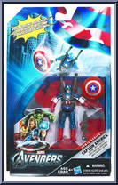 Captain America (Aerial Infiltration) from Avengers - Comic Series manufactured by Hasbro [Front]