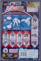 Captain America from Avengers - Shape Shifters manufactured by Toy Biz [Back]