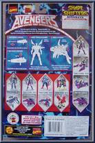 Hawkeye from Avengers - Shape Shifters manufactured by Toy Biz [Back]
