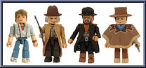 Set 3 (Marty as "Mr. Eastwood", Doc Brown, "Mad Dog" Tannen, Detention Marty) Action Figure