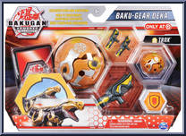 Aurelus Trox from Bakugan - Armored Alliance - Deka Pack manufactured by Spinmaster [Front]