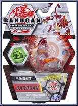 Pyrus Diamond Dragonoid from Bakugan - Armored Alliance - Core manufactured by Spinmaster [Front]