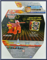 Pyrus Arcleon from Bakugan - Geogan Rising - Geogan manufactured by Spinmaster [Back]