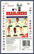 Eric Karros from Baseball Headliners - 1998 Season manufactured by Corinthian [Back]