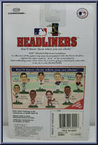 Fred McGriff from Baseball Headliners - 1996 Season manufactured by Corinthian [Back]