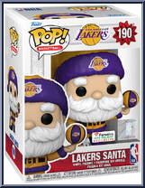 Lakers Santa from Basketball - Holiday Pop! manufactured by Funko [Front]