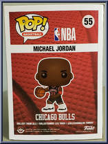 Michael Jordan (Black Jersey) from Basketball - Pop! Vinyl Figures manufactured by Funko [Back]