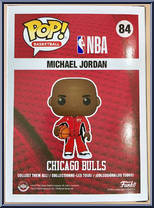Michael Jordan (Red Warm Up) from Basketball - Pop! Vinyl Figures manufactured by Funko [Back]