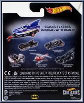 Batboat (with Trailer) from Batman - Classic TV Series - Hot Wheels manufactured by Mattel [Back]