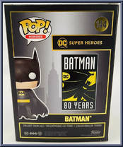 Batman (Red Metallic) from Batman - Batman 80 Years Pop! manufactured by Funko [Back]