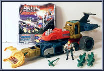 Road Shock Featuring Rebel Hero Razor from Battle Builders - System 2000 manufactured by Toy Biz [Loose]