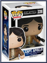 Captain Apollo (Brown Jacket) from Battlestar Galactica - Pop! Vinyl Figures manufactured by Funko [Front]