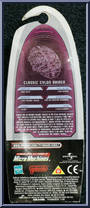 Classic Cylon Raider from Battlestar Galactica - Titanium Series (Die-Cast) manufactured by Galoob [Back]