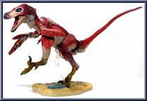 Velociraptor osmolskae (Red) from Beasts of the Mesozoic - Raptor Series manufactured by Creative Beast Studio [Loose]