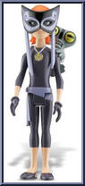 Gwen / Grey Matter (Lucky Girl) from Ben 10 - Series 2 - Battle Versions manufactured by Bandai [Loose]