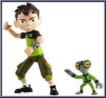 Ben Tennyson & Grey Matter from Ben 10 - Basic Series manufactured by Playmates [Loose]