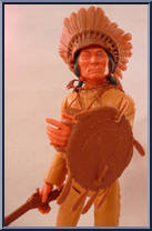 Chief Cherokee (Carmel, Blue Eyes) from Best of the West - Int'l German Variations manufactured by Marx [Loose]