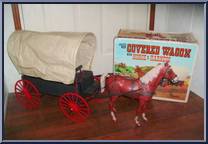 Covered Wagon & Wheeled Horse Action Figure