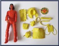 Geronimo (Orange) from Best of the West - Johnny West Adventure manufactured by Marx [Loose]