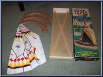 Indian Tepee from Best of the West - Johnny West - Accessories manufactured by Marx [Loose]