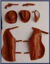 Jamie West (Dark Carmel, Brown Acc)' from Best of the West - Int'l Canada Variations manufactured by Marx [Loose]